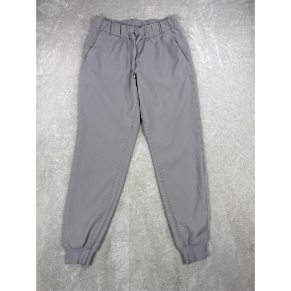 Lululemon On The Fly Jogger Women Size 9 Gray Activewear Drawstrings Athleisure